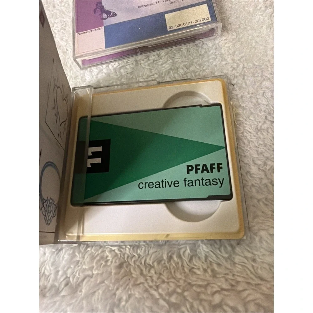 Pfaff Creative Fantasy Embroidery Cards & Memory Cards Lot of 4